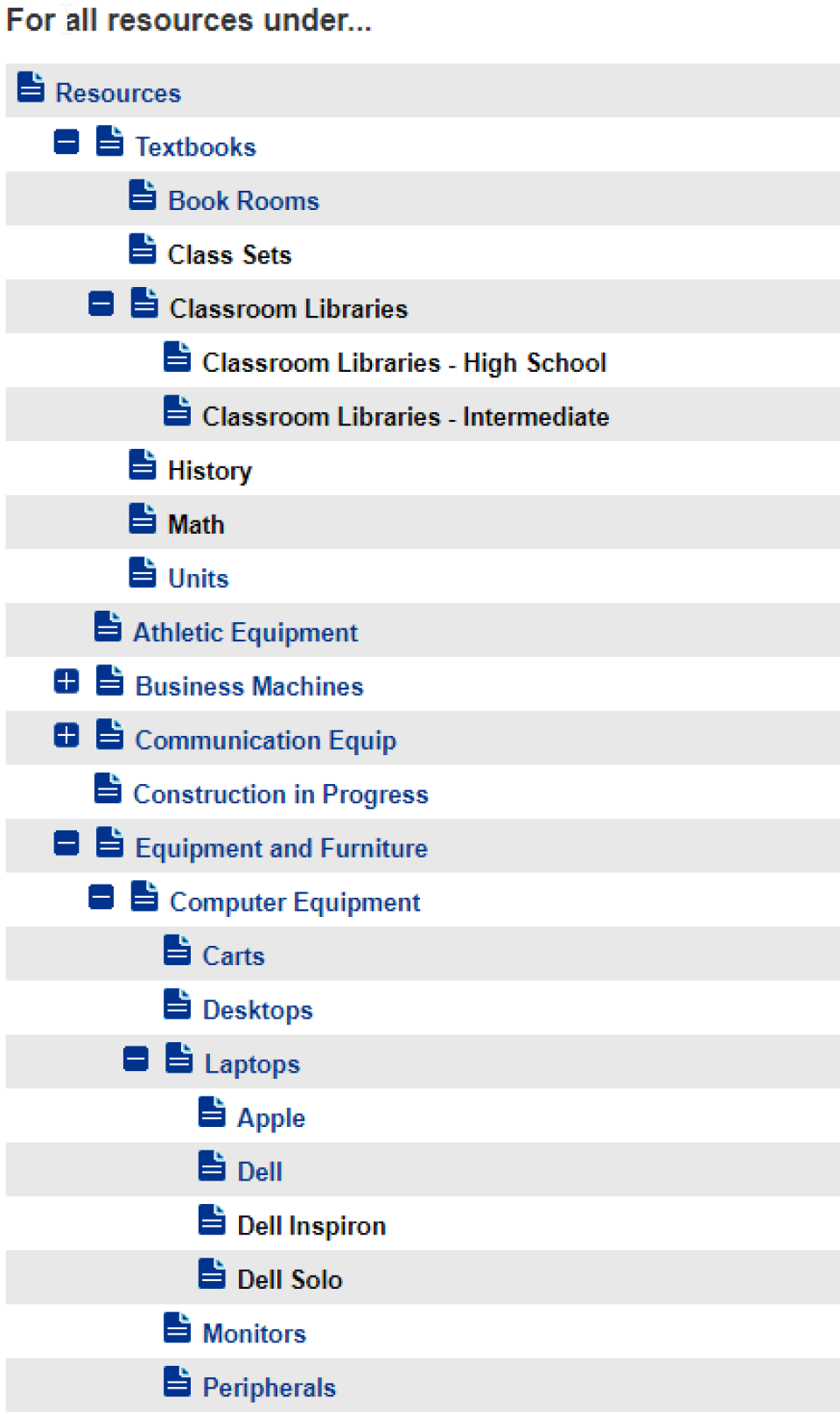 screenshot of Follett Destiny Resource Manager